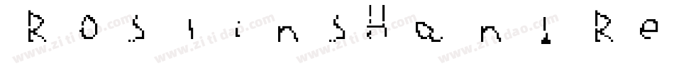 RoslinsHand Regular字体转换